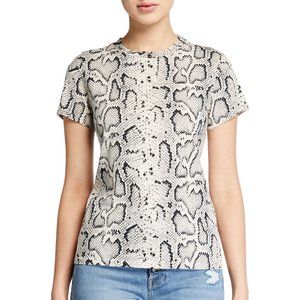 PAM & GELA Snake-print Crewneck Te